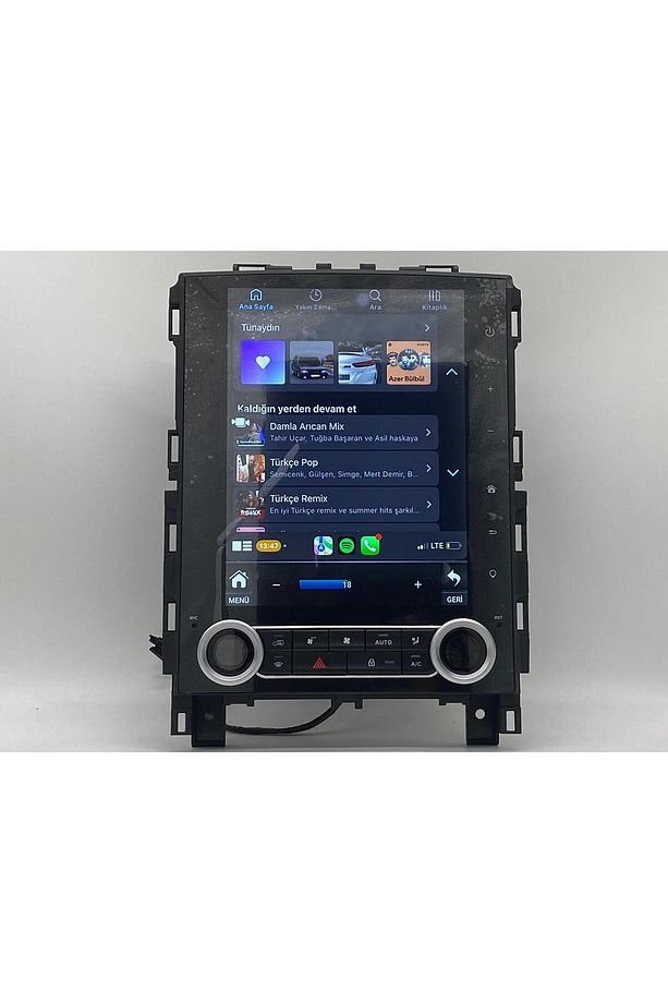 RENAULT MEGANE 4 TESLA ANDROİD MULTİMEDYA OYNATICI -CARPLAY&ANDROİD AUTO- RGB KLİMA PANELİ ÖZEL - 5