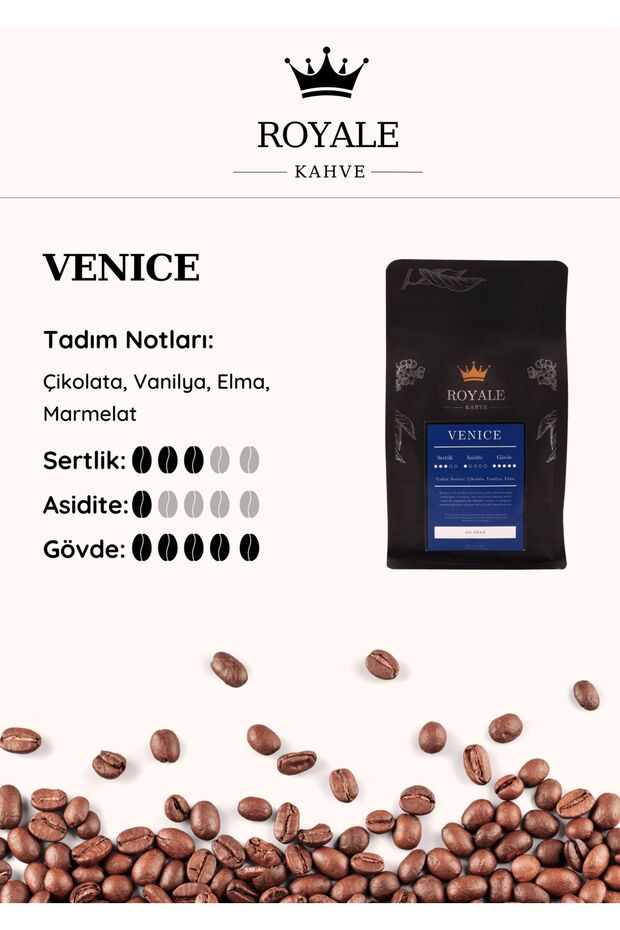 Venıce Dengeli Espresso Çekirdek Kahve (ÇEKİRDEK KAHVE) 250 G - 4