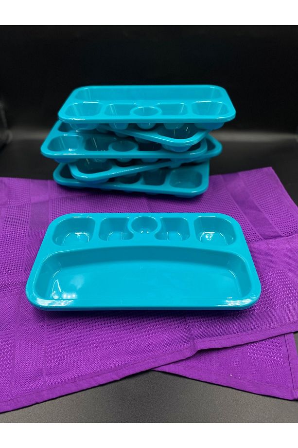 Mini kreş tabağı çocuk  bölmeli kahvaltı tabağı - 1