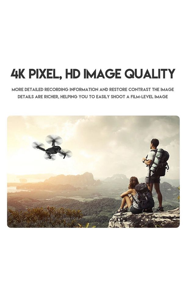 2024 E99 Pro RC Drone 4K HD Kamera Katlanabilir WIFI FPV Yüksek  Siyah kumandalı geniş açı - 5