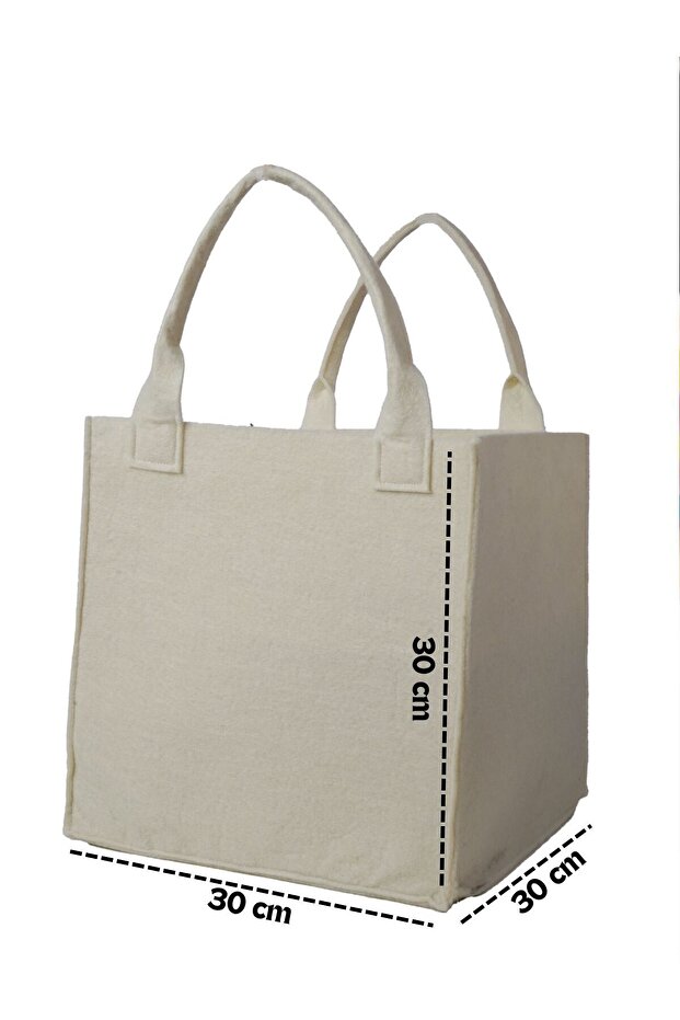 Multi-Purpose Felt Organizer In-Cabinet Organizer Storage Box with Handle - 2