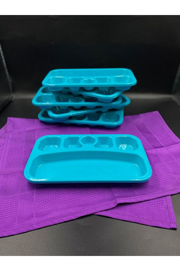 Mini kreş tabağı çocuk  bölmeli kahvaltı tabağı - 3