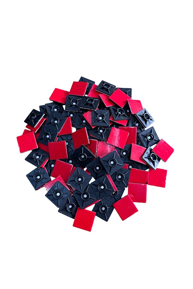 Yapışkanlı Kroşe Siyah 28x28 100 Adet - 1