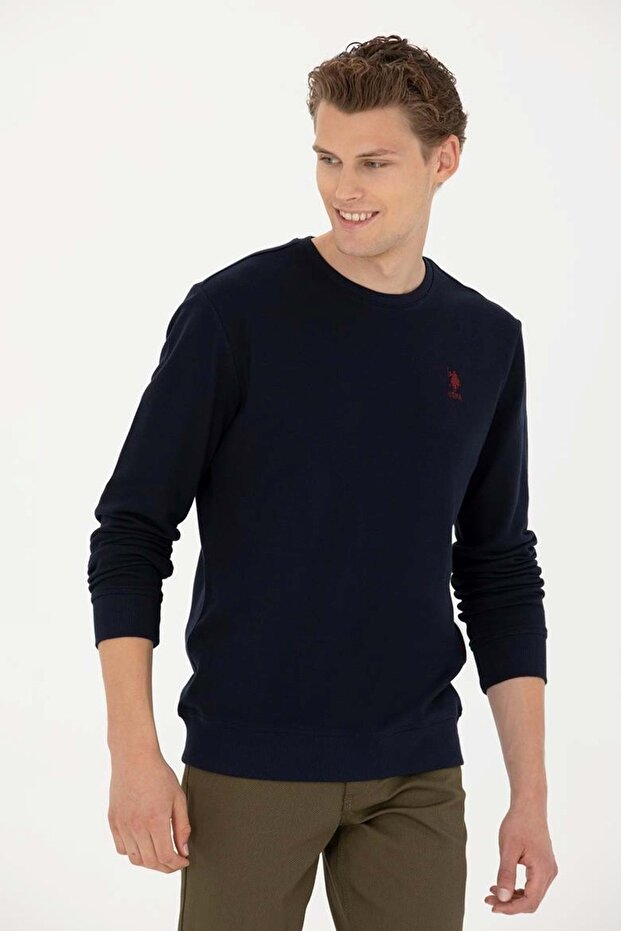 U.S.Polo 50270882 -Vr027 Sweatshirt - Dark Blue - m - St07714-Dark Blue-M