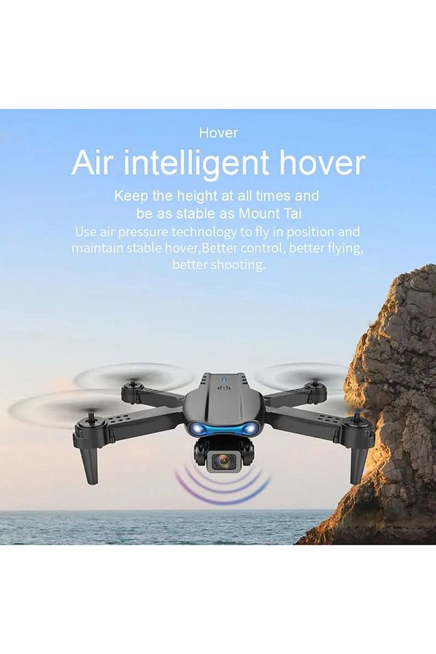 2024 E99 Pro RC Drone 4K HD Kamera Katlanabilir WIFI FPV Yüksek  Siyah kumandalı geniş açı - 8