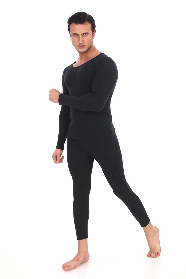 Unisex Winter Thermal Underwear, Warm Cotton Non-Burning, Thermal Suit, Thermal Undershirt Iclik