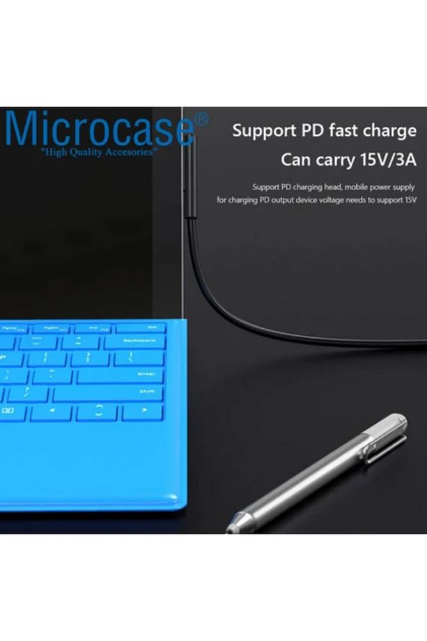 Surface Pro 3-4-5-6-7-8 uyumlu Type-C PD Manyetik Şarj Kablosu 150 cm - AL4145 - 5