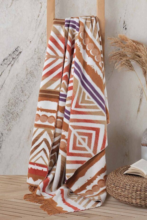 Single 150X200Cm Patterned Cotton Blanket - 1