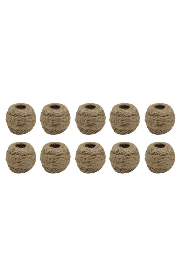 Natural Jute Rope, Wicker Rope, Whip Rope, Packing, Decorating and Packing Rope Set of 10, 1000m - 2mm