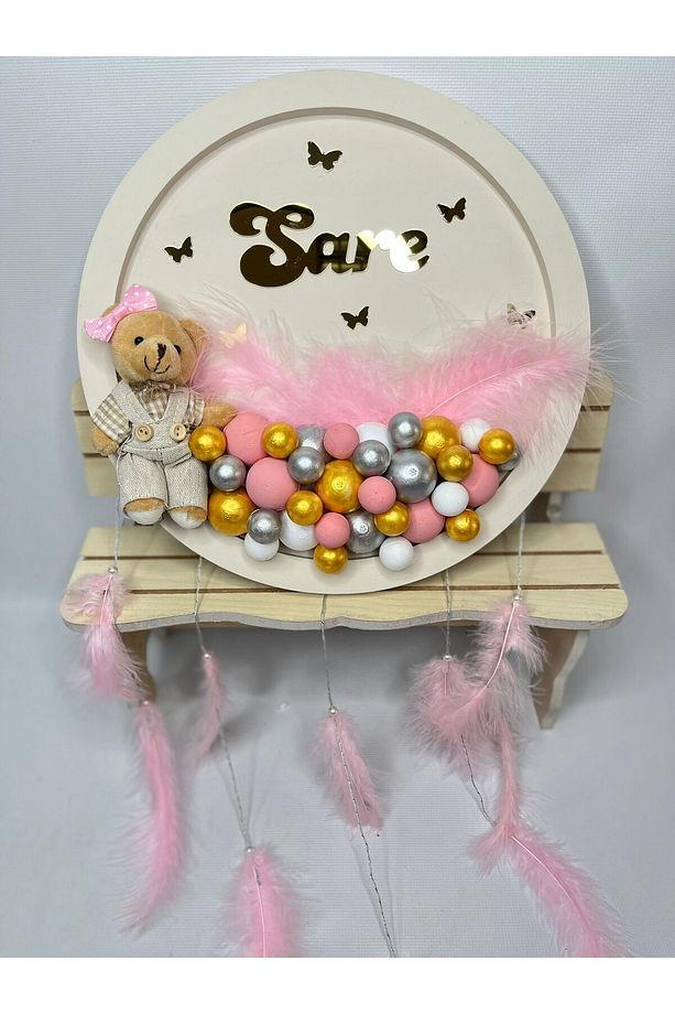 İSİMLİ KIZ BEBEK BUBBLE KAPI SÜSÜ-HASTANE ODASI BEBEK KAPI SÜSÜ - 4