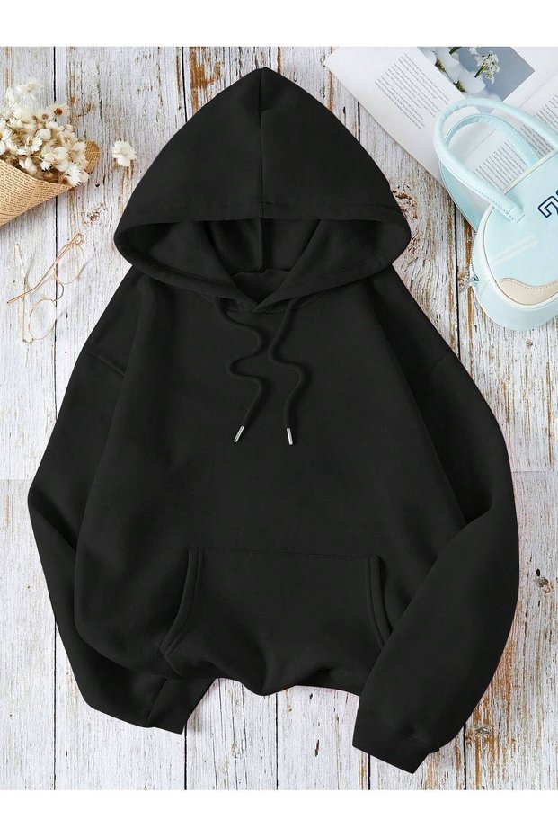Women's Sweatshirt Unisex Plain Hodies 3 Thread Compact Fabric (Cotton Inside)