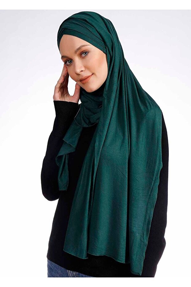 3x شال ليكرا مريح - St 059 Emerald - 3