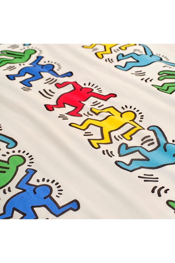 %100 Pamuk Ranforce Keith Haring Çift Kişilik Nevresim Seti (200x220 cm) - 4