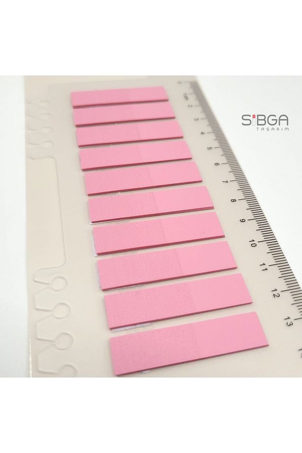 Şeffaf Pembe Renkli Postit Post-it Post It. Kitap Ayracı Ayraç Postit Sticker 200 Yaprak - 3