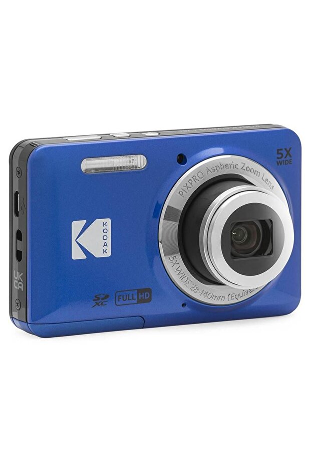 Kodak Friendly Zoom FZ55/5x Yakınlaştırma Dijital Fotoğraf Makinesi-Mavi