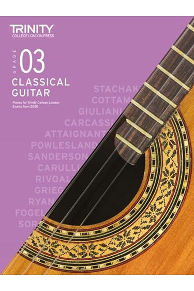 Trinity College London Classical Guitar Exam Pieces 20202023 Grade 3