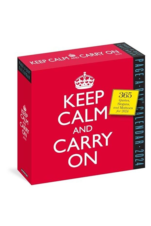 Keep Calm And Carry On Pageaday Calendar 2024