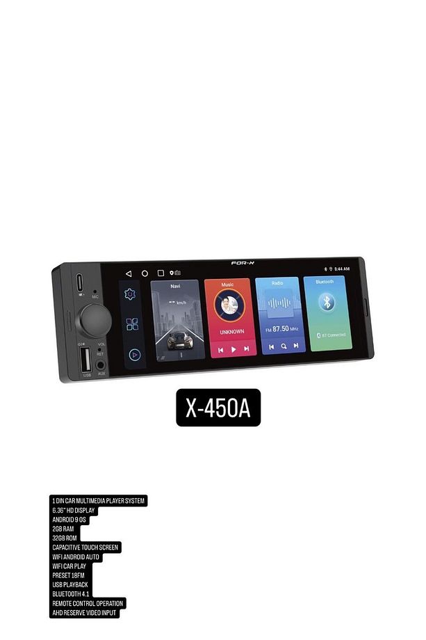 X-450A for-x oto Multımedia teyp YENİ NESİL ANDROİD - 1