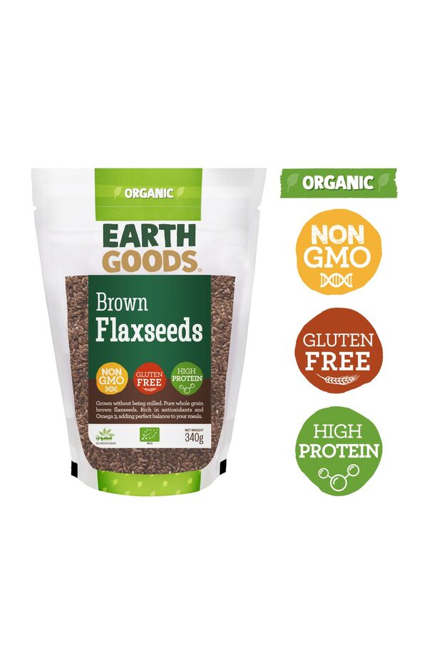 Organic Brown Flaxseeds GF 340g
