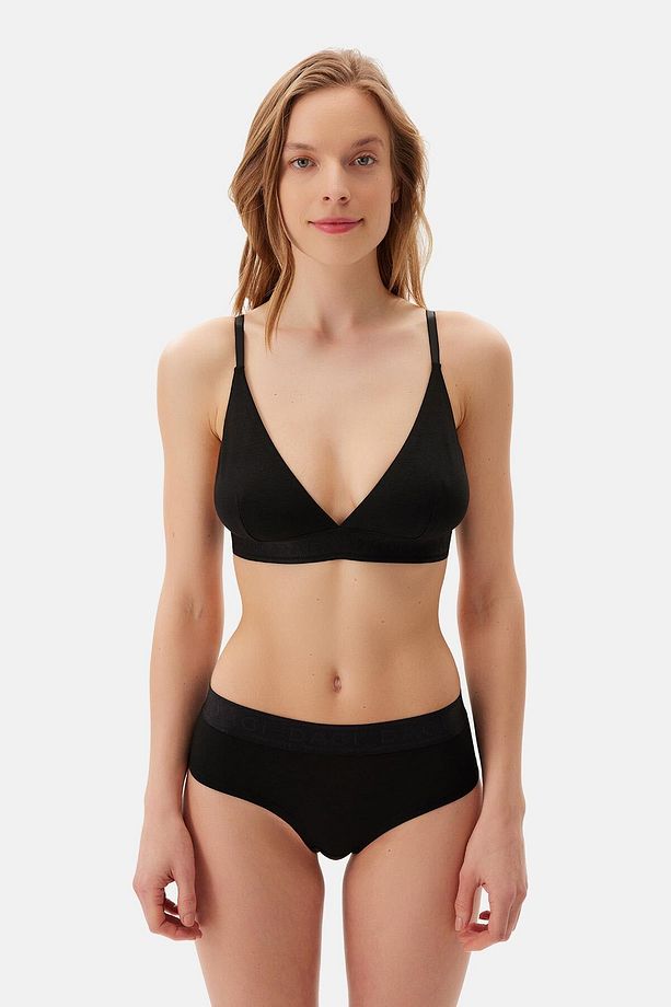 Siyah Basic Modal Soft Sütyen - 6