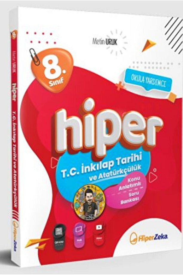 8. Sınıf Hiper T.C. İnkılap Tarihi ve Atatürkçülük Konu Anlatımlı ve Soru Bankası / 9786256935167 - 1