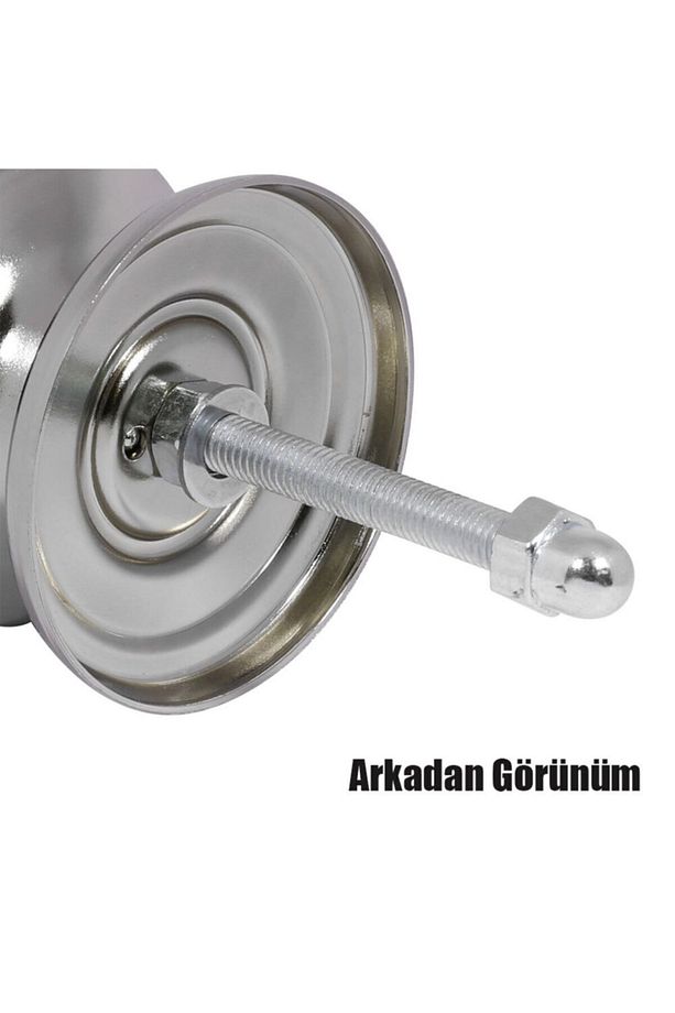 Efe Kapı Tokmağı Topuzu Kapı Babası Kolu Metal Siyah Tokmak - Kapı Kulpu - 3