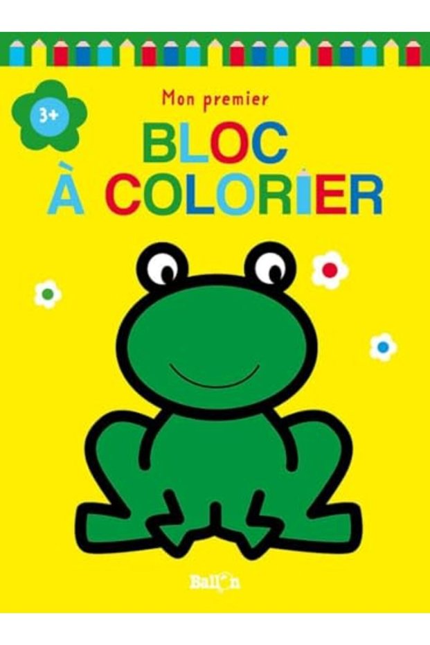 Mon Premier Bloc A Colorier 3 Grenouille