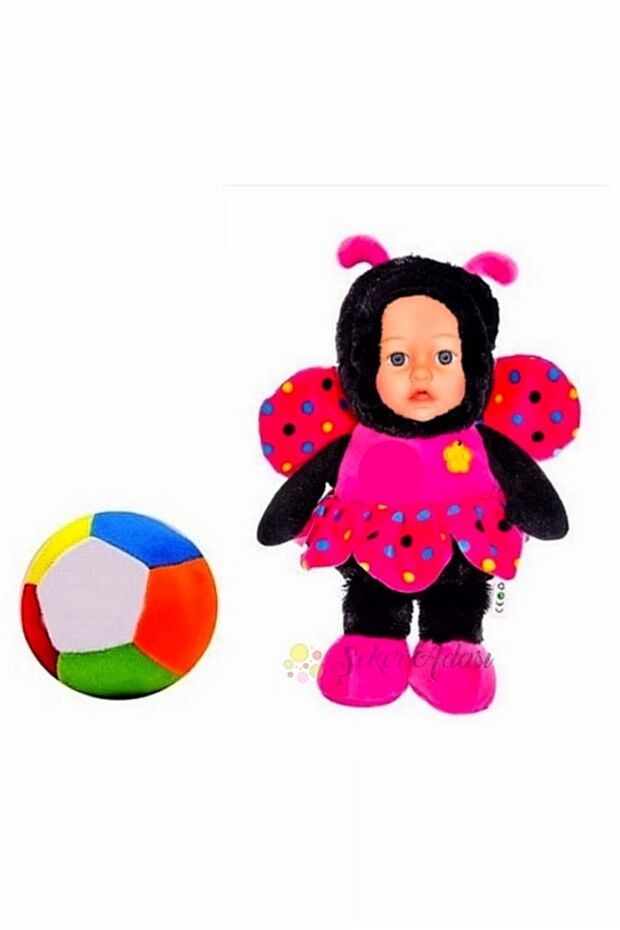 Plush Pink Bee Maya 30 cm and Plush Ball 12 cm - 2 Products in 1 Toy