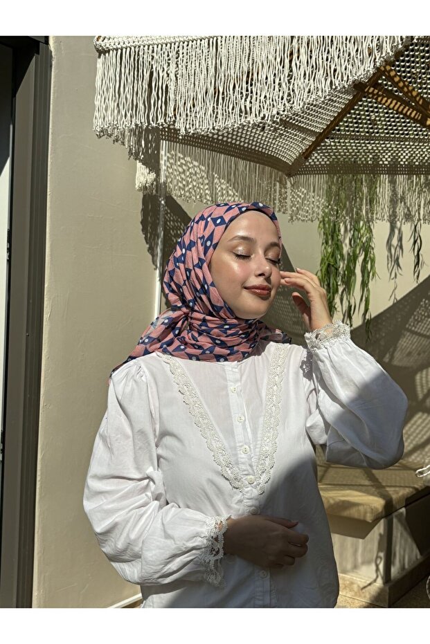 Bamboo Origami Patterned Scarf - 2