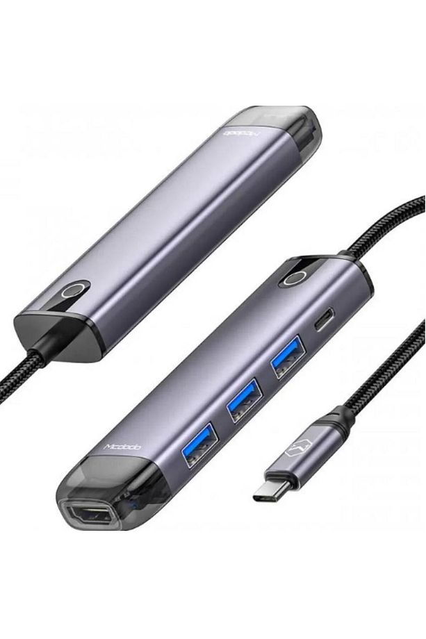 Hu-7750 5in1 Type-c To Hdmi Usb Pd Hub Çoklayıcı Adaptör - 1