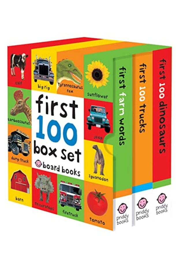 First 100 Box Set Farm Dino Trucks
