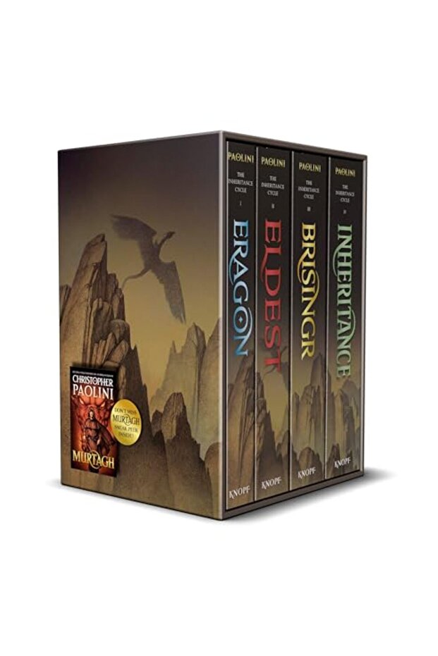 Inheritance Cycle 4Book Trade Paperback Boxed Set Eragon Eldest Brisingr & Inheritance