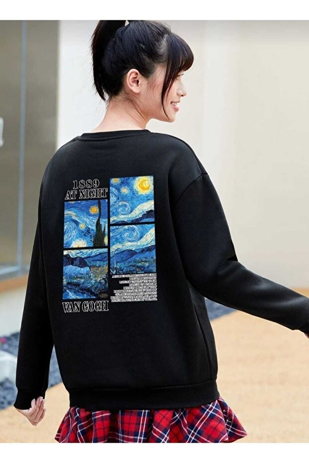 Unisex Oversize Vengeance Printed Swetshirt