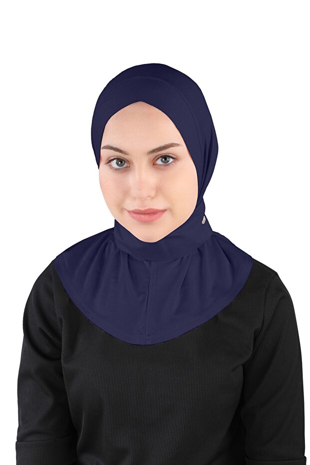 Viscose Fabric Scarf Crossed Lycra Shawl - St329 Navy Blue (7832903)