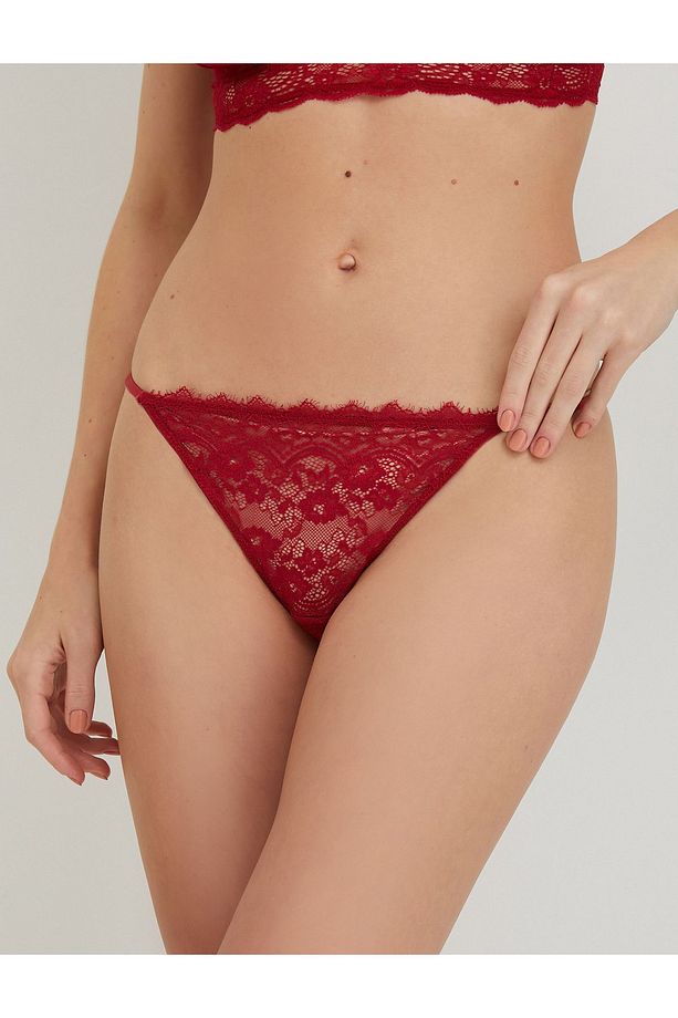 Dantelli String Külot Çiçekli - 3