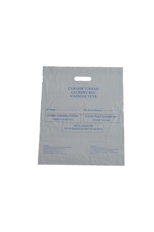 100 Adet Çamaşır Torbası Laundry Bag Hijyen Torbası Otel Tipi Kuru Temizleme Torbası - 1