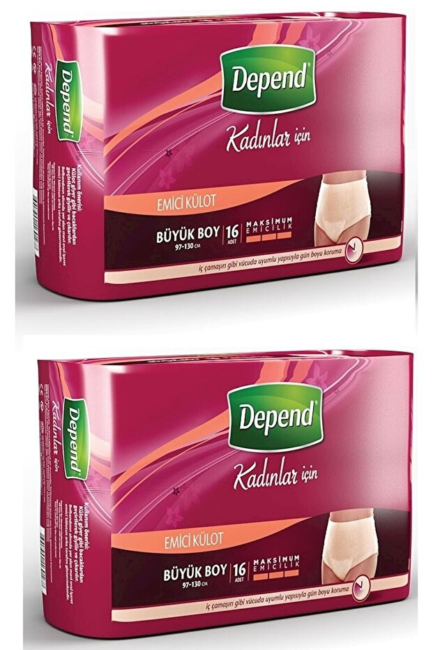 Absorbent Panties Eco Pk Large Women's Set of 2