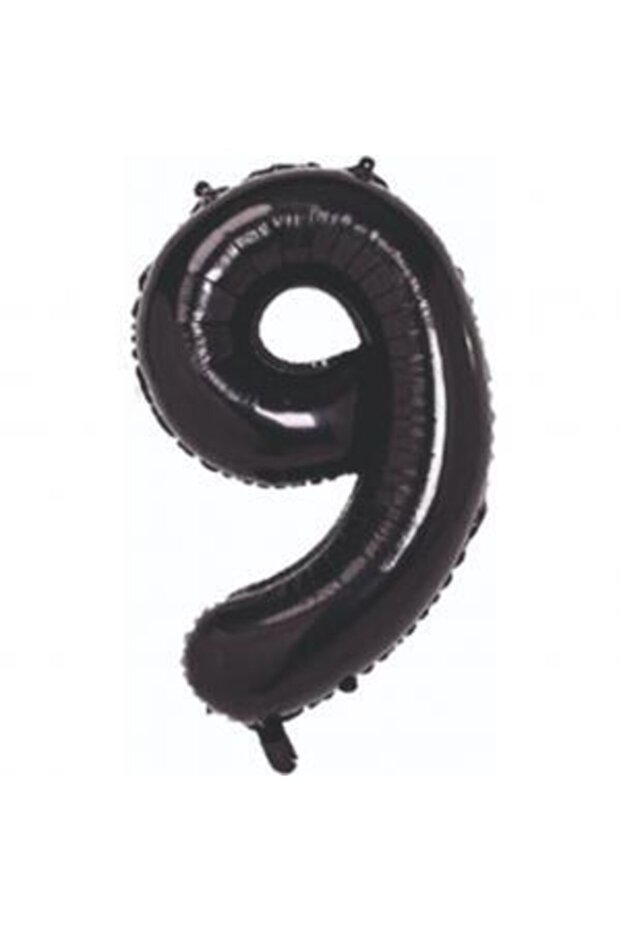 9 Number Black Foil Balloon 80 cm