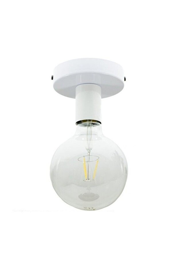 Luan Tekli Beyaz Tavan Avize - 1