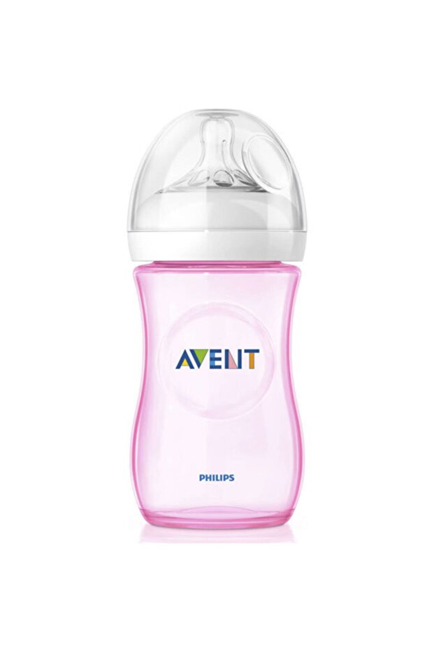 Scf694/17 Single Pink Baby Bottle - 260 Ml Natural