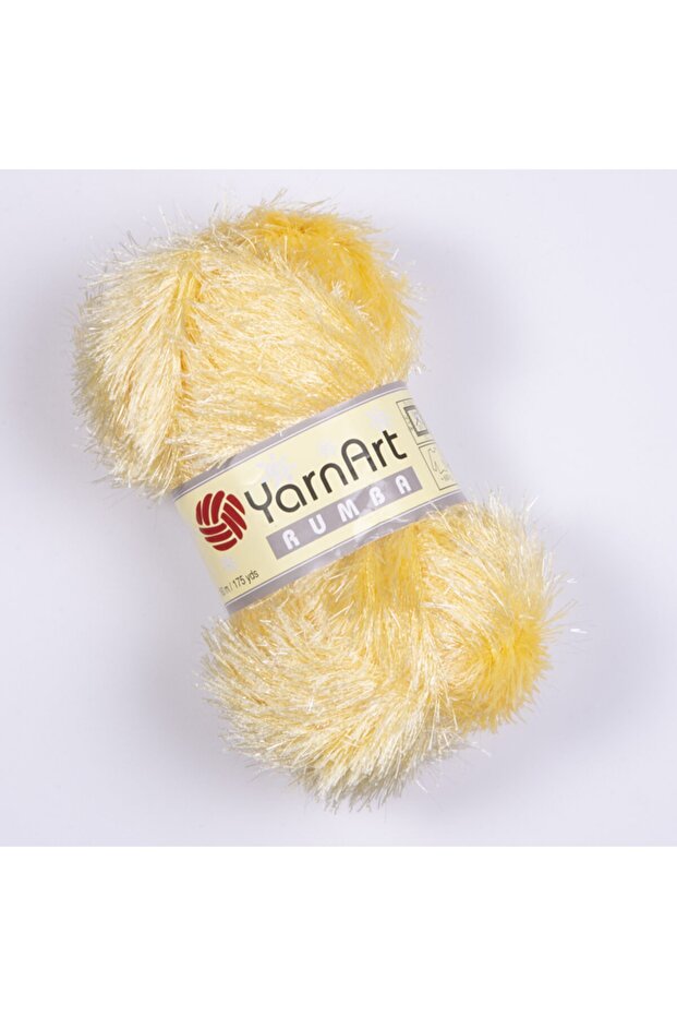 Rumba - Silvery Hand Knitting Yarn Yellow-304