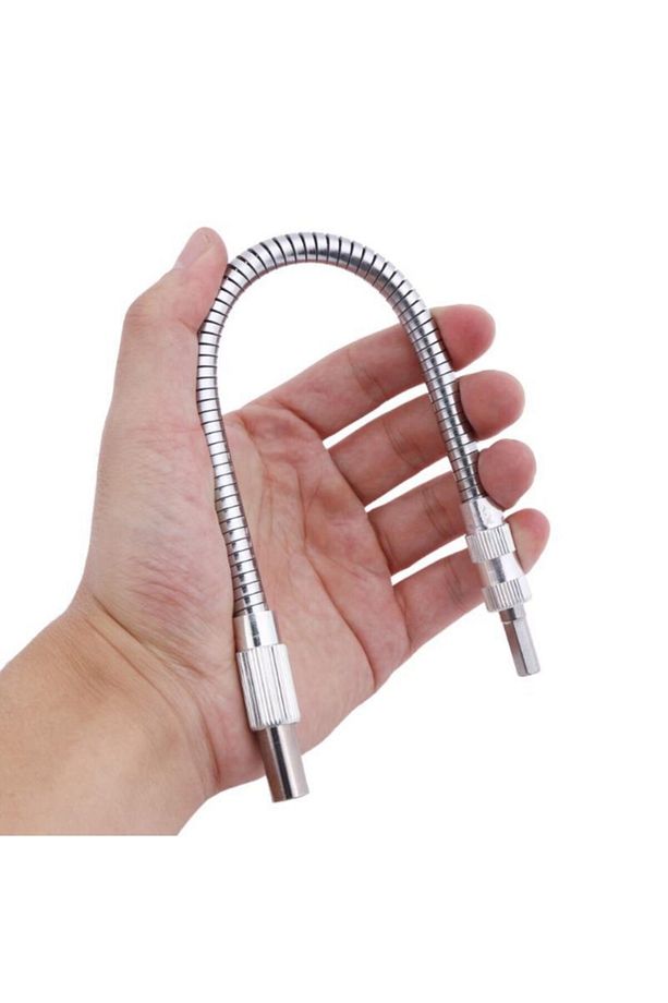 Köşe Delme Vidalama Adaptörü Metal Kör Nokta Vidalama Uzatma Hortumu Altıgen 1/4 Hex Bits Şaftlı - 1