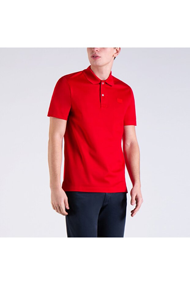 Men's Knitted Polo Shirt C.wCotton