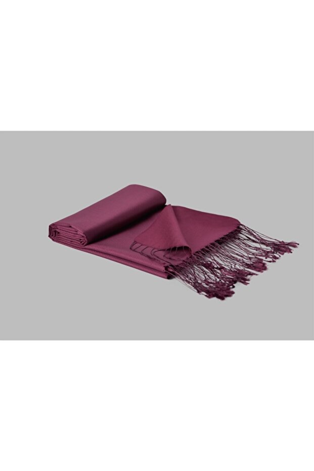 %100 Ipek Şal - Şarabi - 1