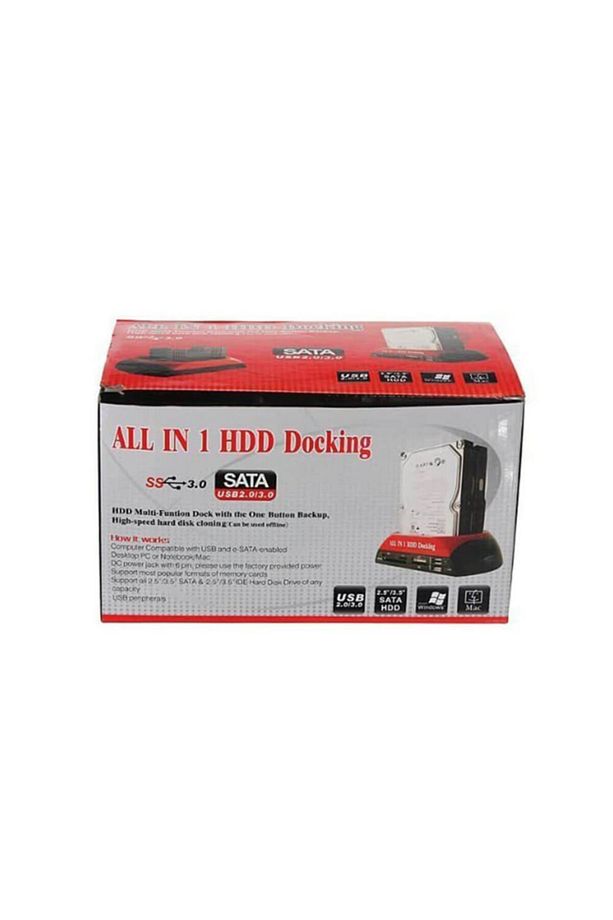 Usb 2.0 Harddisk Docking - Kart Okuyucu - Hdd Klonlama Ide Sata - 7