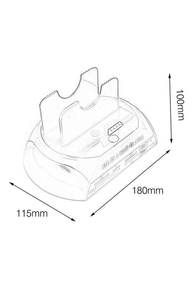 Usb 2.0 Harddisk Docking - Kart Okuyucu - Hdd Klonlama Ide Sata - 8