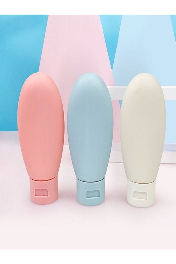 Seyahat Tipi Doldurulabilir Krem Şampuan Kutusu 3 Lü Set - 6
