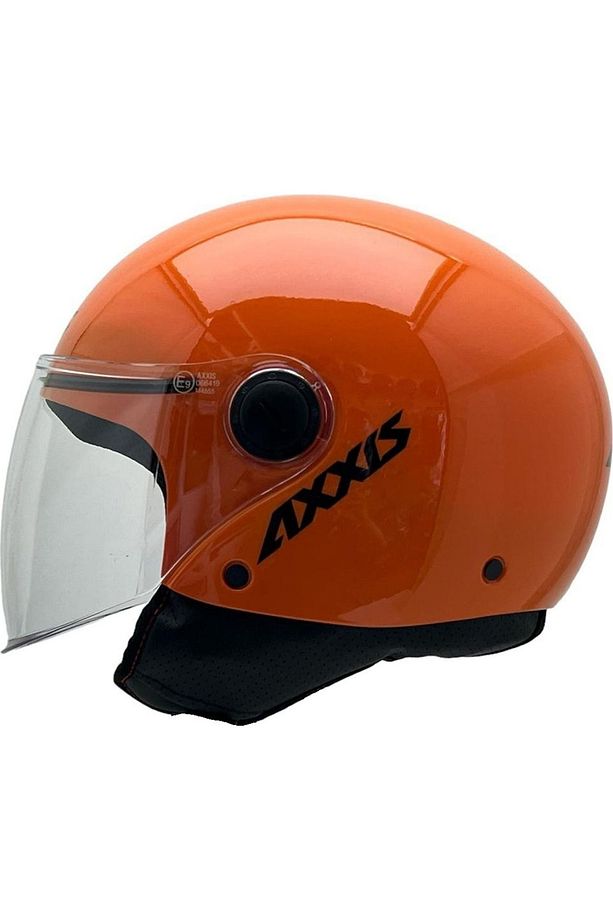 Square S Solid A4 Gloss Orange Kask - 2