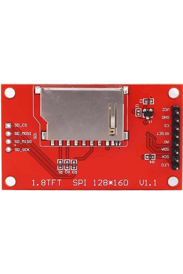 1.8 inch Lcd Tft Modül Qvga 128x160 Pixel 1.8” 8 Pin Spı Seri Ekran Sd Kart Soketi St7735 Arduino - 7