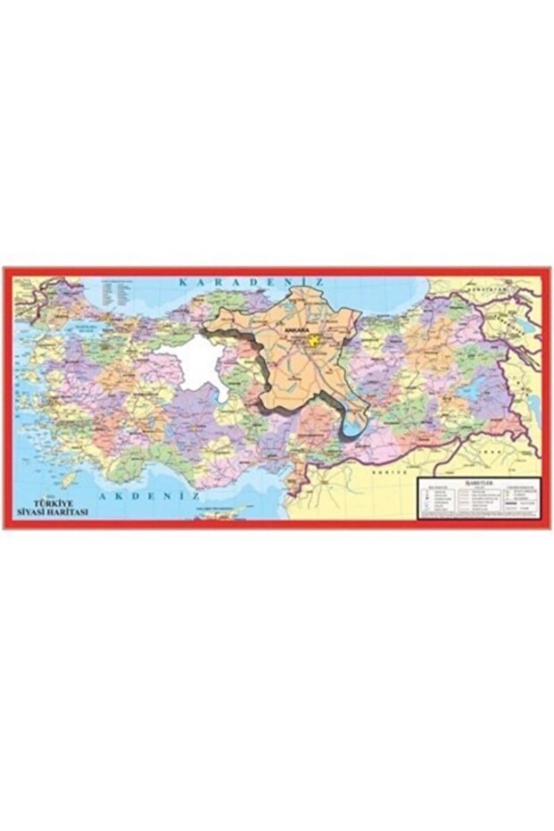 123 Piece Türkiye Political Map Puzzle